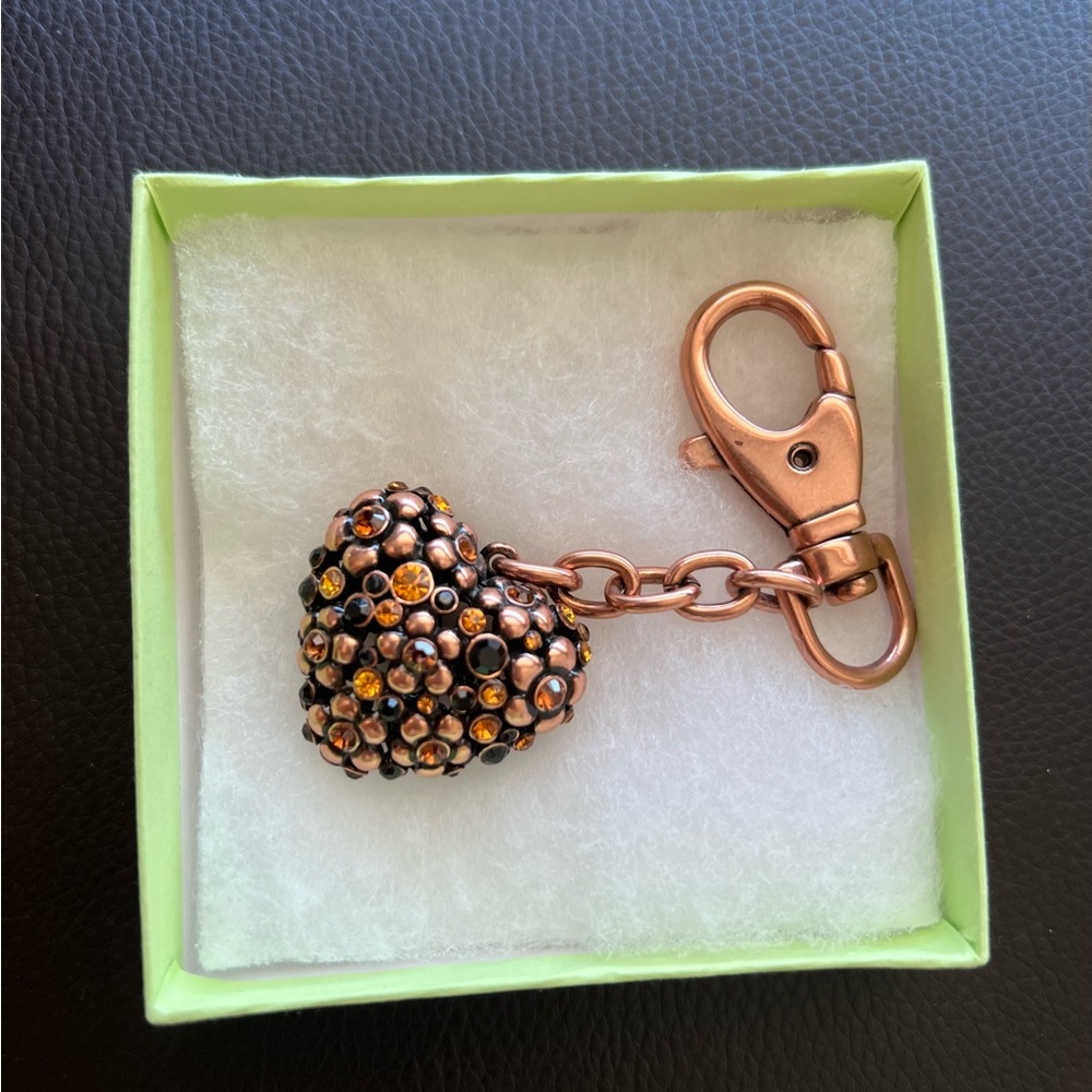 Authentic Cavanaugh’s County Celtic Chunky Rhinestone Heart Keychain